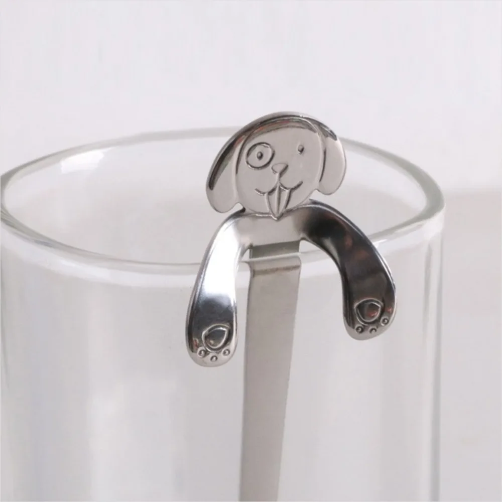 Portable Mini Cute Dog Spoon Stainless Steel Hanging Spoon Ice Cream Flatware Coffee Drinking Tool Kitchen Gadget
Portable Mini Cute Dog Spoon Stainless Steel Hanging Spoon Ice Cream Flatware Coffee Drinking Tool Kitchen Gadget