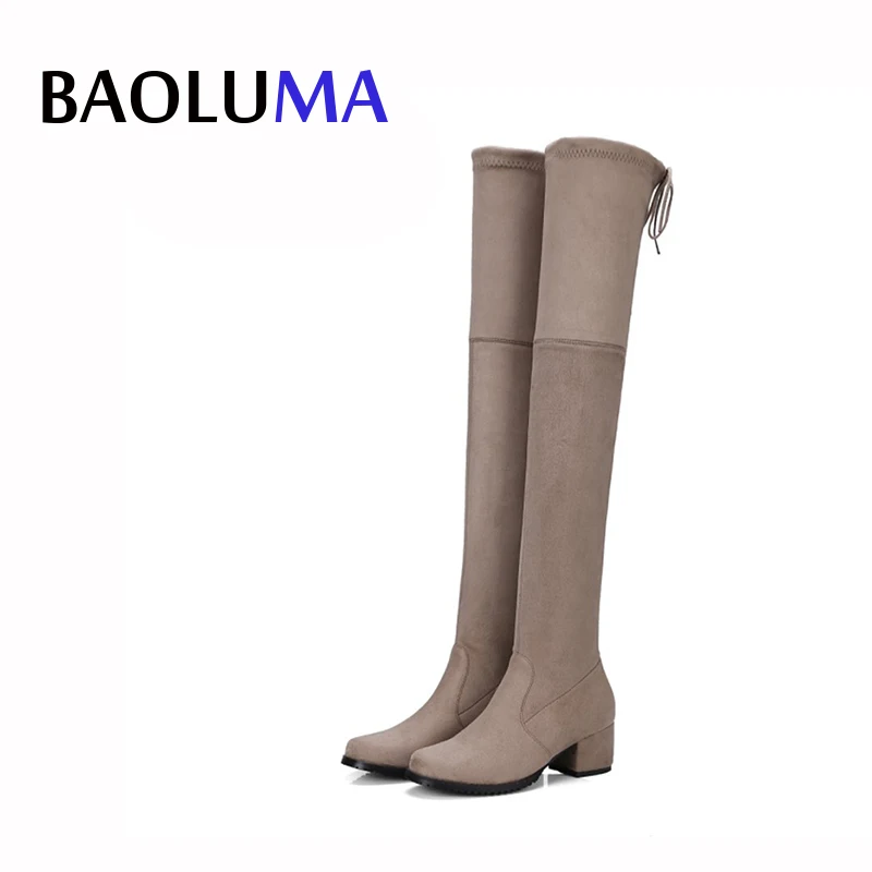 Womens Sexy Long Boots Faux Suede Over The Knee Boots Comfortable Slouchy Thigh High Lace Up Woman Boots Black Red Nude Wedge
Womens Sexy Long Boots Faux Suede Over The Knee Boots Comfortable Slouchy Thigh High Lace Up Woman Boots Black Red Nude Wedge