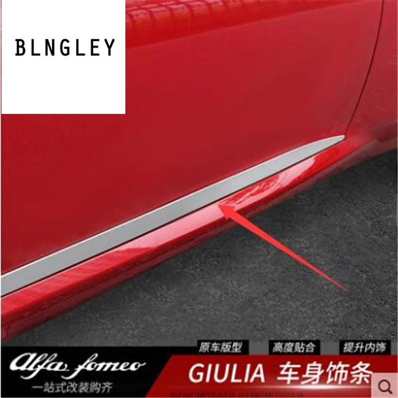 4 pcs/lot ABS Electroplate silvery car doors Underside Decorative strip stickers for Alfa romeo giulia 2017 2018 car accessories
4 pcs/lot ABS Electroplate silvery car doors Underside Decorative strip stickers for Alfa romeo giulia 2017 2018 car accessories