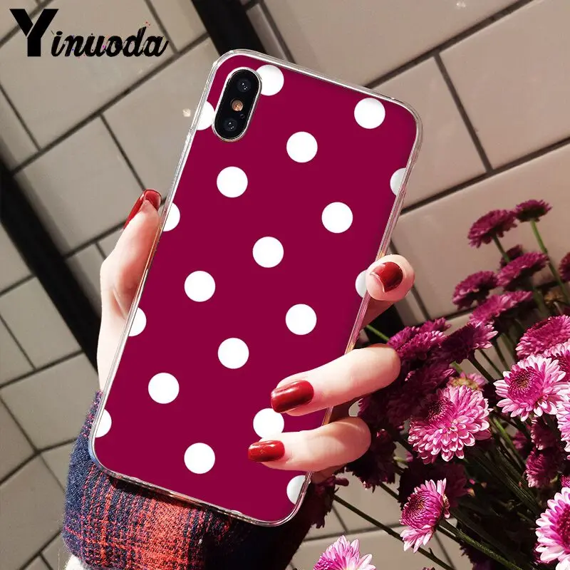 Polka dot pattern heart