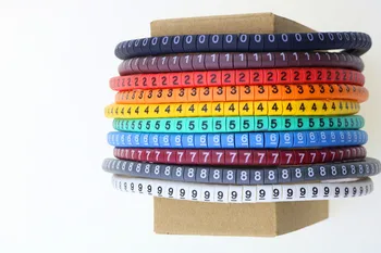 500pcs/lot EC-3 10mm2 10 different number and color 0-9 cable marker
500pcs/lot EC-3 10mm2 10 different number and color 0-9 cable marker