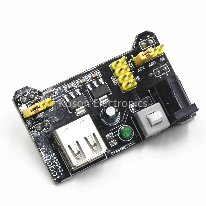 MB102 Breadboard Power Supply Module 3.3V 5V Solderless Bread Board For Arduino DIY Voltage Regulator
MB102 Breadboard Power Supply Module 3.3V 5V Solderless Bread Board For Arduino DIY Voltage Regulator