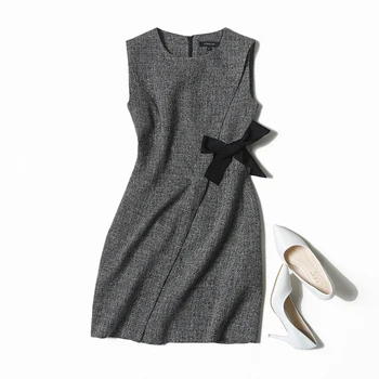 Veydu 2019 Autumn Women O-neck Sleeveless Bow Belt A-line Elegant Slim Sexy Office Wear Party Casual Dress Female office laday
Veydu 2019 Autumn Women O-neck Sleeveless Bow Belt A-line Elegant Slim Sexy Office Wear Party Casual Dress Female office laday