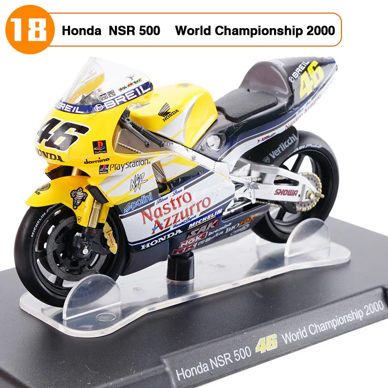 1/18 Scale VALENTINO ROSSI NSR 500 NO.46 test Jerez 2001 Motorcycle Vehicle Model Kids Gifts Favors christmas
1/18 Scale VALENTINO ROSSI NSR 500 NO.46 test Jerez 2001 Motorcycle Vehicle Model Kids Gifts Favors christmas