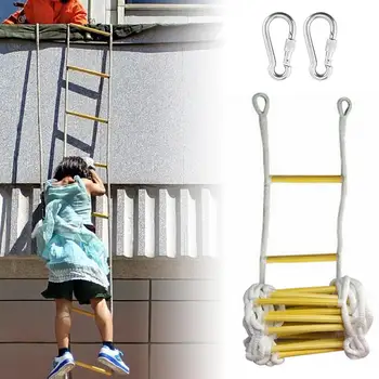 5M Rope Ladder Soft Rescue Escape Ladder Emergency Work Safety Response Fire Rescue Rock Climbing Engineering Ladder 
5M Rope Ladder Soft Rescue Escape Ladder Emergency Work Safety Response Fire Rescue Rock Climbing Engineering Ladder