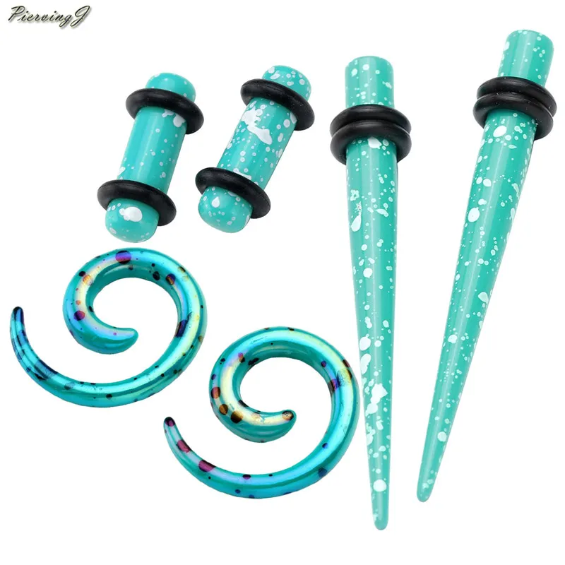 PiercingJ 2018 Wholesale Ear Gauges Kit 4g/5mm Acrylic Tapers + Tunnels + Spiral Snail Plugs Stretching Set 6pcs Have 5 Colors
PiercingJ 2018 Wholesale Ear Gauges Kit 4g/5mm Acrylic Tapers + Tunnels + Spiral Snail Plugs Stretching Set 6pcs Have 5 Colors