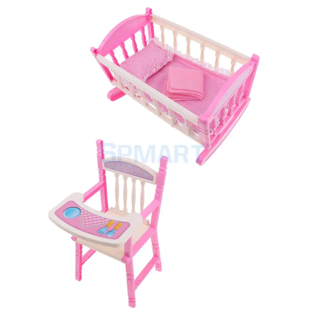Foldable Doll Baby Toddler High Chair Doll Carrier Cradle Crib Playset for Reborn Doll for Mellchan Baby Dolls Accessories
Foldable Doll Baby Toddler High Chair Doll Carrier Cradle Crib Playset for Reborn Doll for Mellchan Baby Dolls Accessories