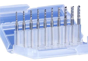 10PCS Imported Tungsten Carbide Right-hand Thread CNC Rotary Burrs Set 0.6-1.5mm Spiral End Mill PCB Engraving Router Bits
10PCS Imported Tungsten Carbide Right-hand Thread CNC Rotary Burrs Set 0.6-1.5mm Spiral End Mill PCB Engraving Router Bits