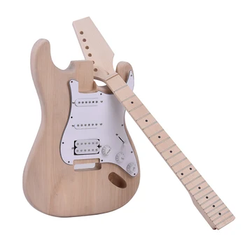 ST Style Electric Guitar Unfinished DIY Electric Guitar Kit Basswood Body Maple Neck Rosewood Fingerboard
ST Style Electric Guitar Unfinished DIY Electric Guitar Kit Basswood Body Maple Neck Rosewood Fingerboard