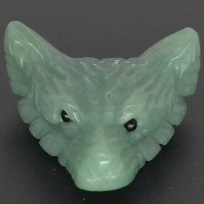 1.4" Howling Wolf Figurine Green Aventurine Gemstone Animal Pendant Hand Carved Stone Necklace Jewelry Man Fashion
1.4" Howling Wolf Figurine Green Aventurine Gemstone Animal Pendant Hand Carved Stone Necklace Jewelry Man Fashion