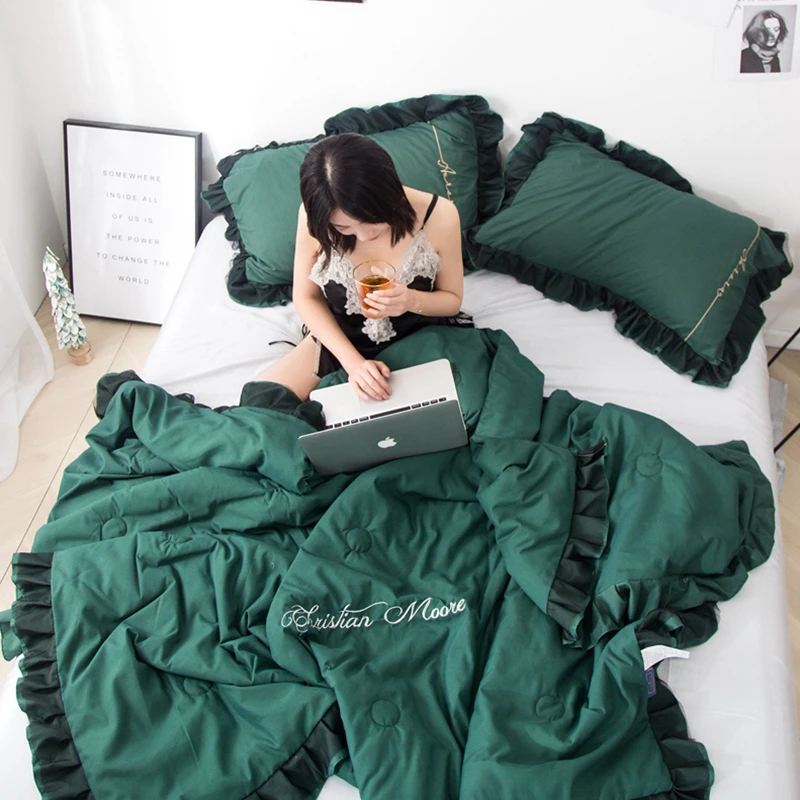 High-end Luxury Embroidery Quilted Quilt Pillowcase Bedding Throws Air Condition Summer Comforter Blankets for Adults Kids #sw
High-end Luxury Embroidery Quilted Quilt Pillowcase Bedding Throws Air Condition Summer Comforter Blankets for Adults Kids #sw