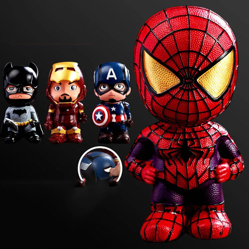The Avengers Captain America Iron Man Batman SpiderMan Money Box PVC Action Figure Iron Man Collectible Model Toys For Children
The Avengers Captain America Iron Man Batman SpiderMan Money Box PVC Action Figure Iron Man Collectible Model Toys For Children