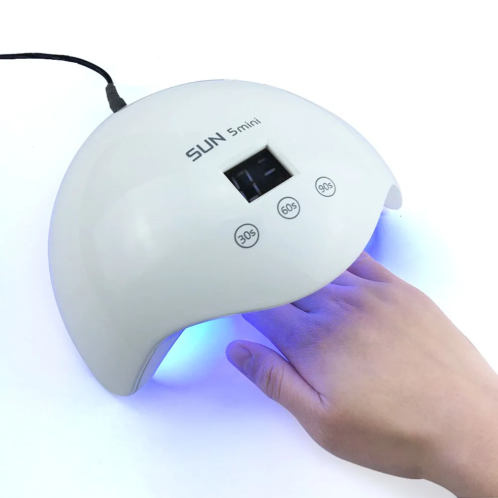 24W UV Lamp LED Lamp Nail Dryer SUN5 mini Nail Lamp For Gel Polish Drying Best For Nail Finger And Toe With Digital Display
24W UV Lamp LED Lamp Nail Dryer SUN5 mini Nail Lamp For Gel Polish Drying Best For Nail Finger And Toe With Digital Display