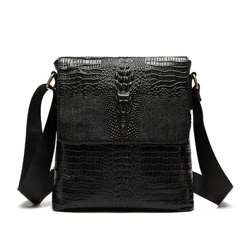 Genuine Leather men's shoulder bag business first layer of leather crocodile pattern men bag vertical Messenger bag
Genuine Leather men's shoulder bag business first layer of leather crocodile pattern men bag vertical Messenger bag