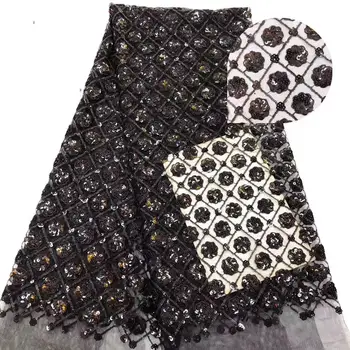 Nigerian Tulle Lace Fabaric Latest 2019 High Quality Black African Sequins Lace Fabric for Wedding Party Dress
Nigerian Tulle Lace Fabaric Latest 2019 High Quality Black African Sequins Lace Fabric for Wedding Party Dress