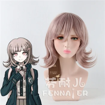 Free hair net+Danganronpa Nanami ChiaKi cosplay wig Danganronpa: Trigger Happy Havoc purple short hair wig costumes
Free hair net+Danganronpa Nanami ChiaKi cosplay wig Danganronpa: Trigger Happy Havoc purple short hair wig costumes