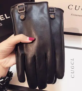 Women's Autumn Winter Thicken Warm PU Leather buckle Gloves Female winter touchscreen Driving Gloves R1102
Women's Autumn Winter Thicken Warm PU Leather buckle Gloves Female winter touchscreen Driving Gloves R1102