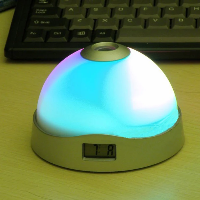 Dream Camouflage clock colorful projection clock colorful led lighting alarm clock seven color allochroism
Dream Camouflage clock colorful projection clock colorful led lighting alarm clock seven color allochroism