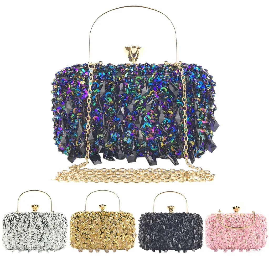 Women Sequin Decoration Clutches Evening Chain Crossbody Bags Party HandBag crossbody bags for women Cekin
Women Sequin Decoration Clutches Evening Chain Crossbody Bags Party HandBag crossbody bags for women Cekin