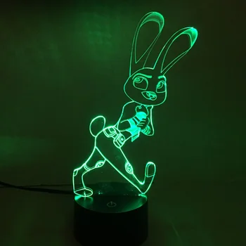 3D Cute Desk Lamp Children's Day lamp 3D Cartoon Movie Zootopia Rabbit Judy Touch Senor LED night light child table party lamp
3D Cute Desk Lamp Children's Day lamp 3D Cartoon Movie Zootopia Rabbit Judy Touch Senor LED night light child table party lamp
