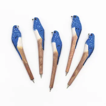 Coloffice Handmade Creative Wood Blue Wagtail Robin Bird Ballpoint pen Gift Office Stationery School Writing Supplies
Coloffice Handmade Creative Wood Blue Wagtail Robin Bird Ballpoint pen Gift Office Stationery School Writing Supplies