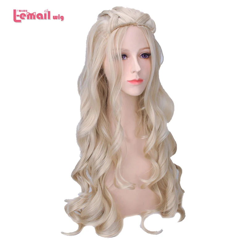 L-email wig Game of Thrones Daenerys Targaryen Cosplay Wigs 80cm Long Curly Cosplay Wig Heat Resistant Synthetic Hair Perucas
L-email wig Game of Thrones Daenerys Targaryen Cosplay Wigs 80cm Long Curly Cosplay Wig Heat Resistant Synthetic Hair Perucas