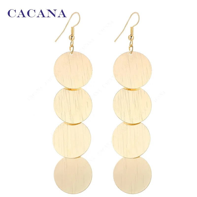CACANA Dangle Long Earrings For Women Beautiful Round With Twill Bijouterie Hot Sale No.A626A627
CACANA Dangle Long Earrings For Women Beautiful Round With Twill Bijouterie Hot Sale No.A626A627