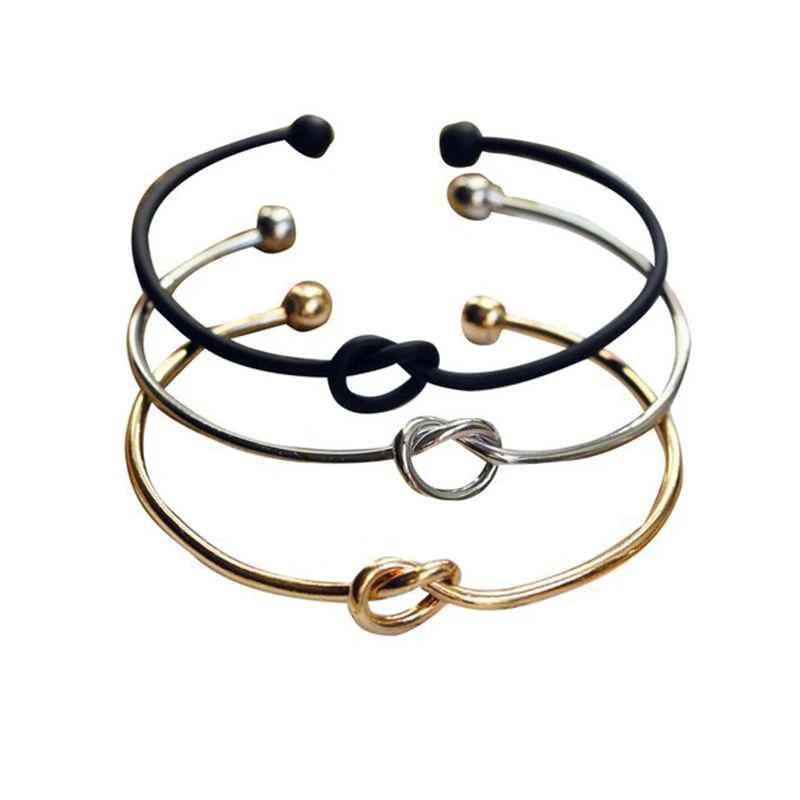 ISINYEE Fashion Heart Knot Wire Open Bangle Women Mens Wristband Cuff Cable Bracelets Manchette Jewelry Valentine's Day Gifts
ISINYEE Fashion Heart Knot Wire Open Bangle Women Mens Wristband Cuff Cable Bracelets Manchette Jewelry Valentine's Day Gifts