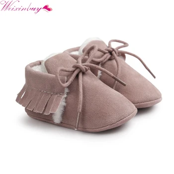 Winter Baby Shoes Moccasins Infant Soft Moccs Shoes First walkers Fringe Soled PU Leather Prewalker Non-slip Footwear Crib Shoe
Winter Baby Shoes Moccasins Infant Soft Moccs Shoes First walkers Fringe Soled PU Leather Prewalker Non-slip Footwear Crib Shoe