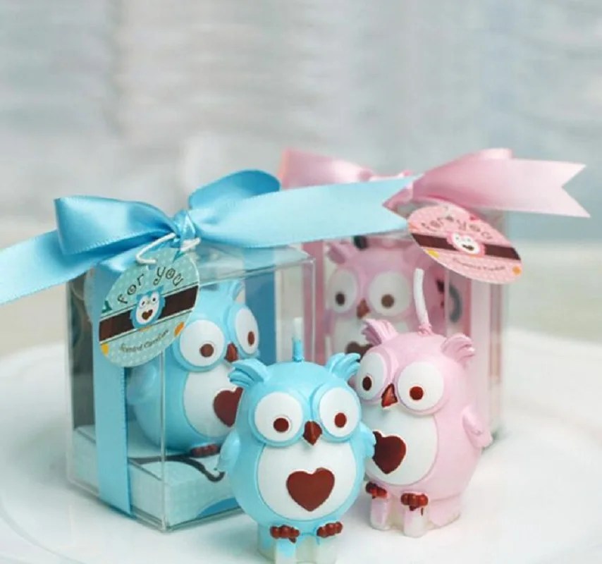 10pcs Pink/Blue Owl Candle Wedding Baby Shower Birthday Souvenirs Gifts Favor Packaged with PVC Box
10pcs Pink/Blue Owl Candle Wedding Baby Shower Birthday Souvenirs Gifts Favor Packaged with PVC Box