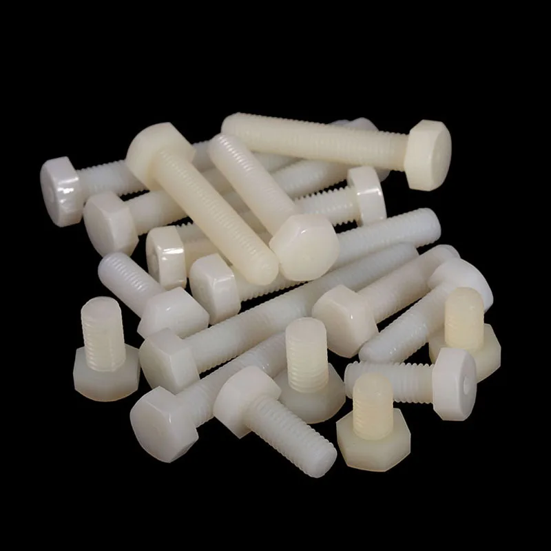 10PCS-M5 DIN933 Plastic Screws, Nylon Hex Bolts, Hex Screws, Insulated Plastic Screws M5*8/10/12-50mm
10PCS-M5 DIN933 Plastic Screws, Nylon Hex Bolts, Hex Screws, Insulated Plastic Screws M5*8/10/12-50mm