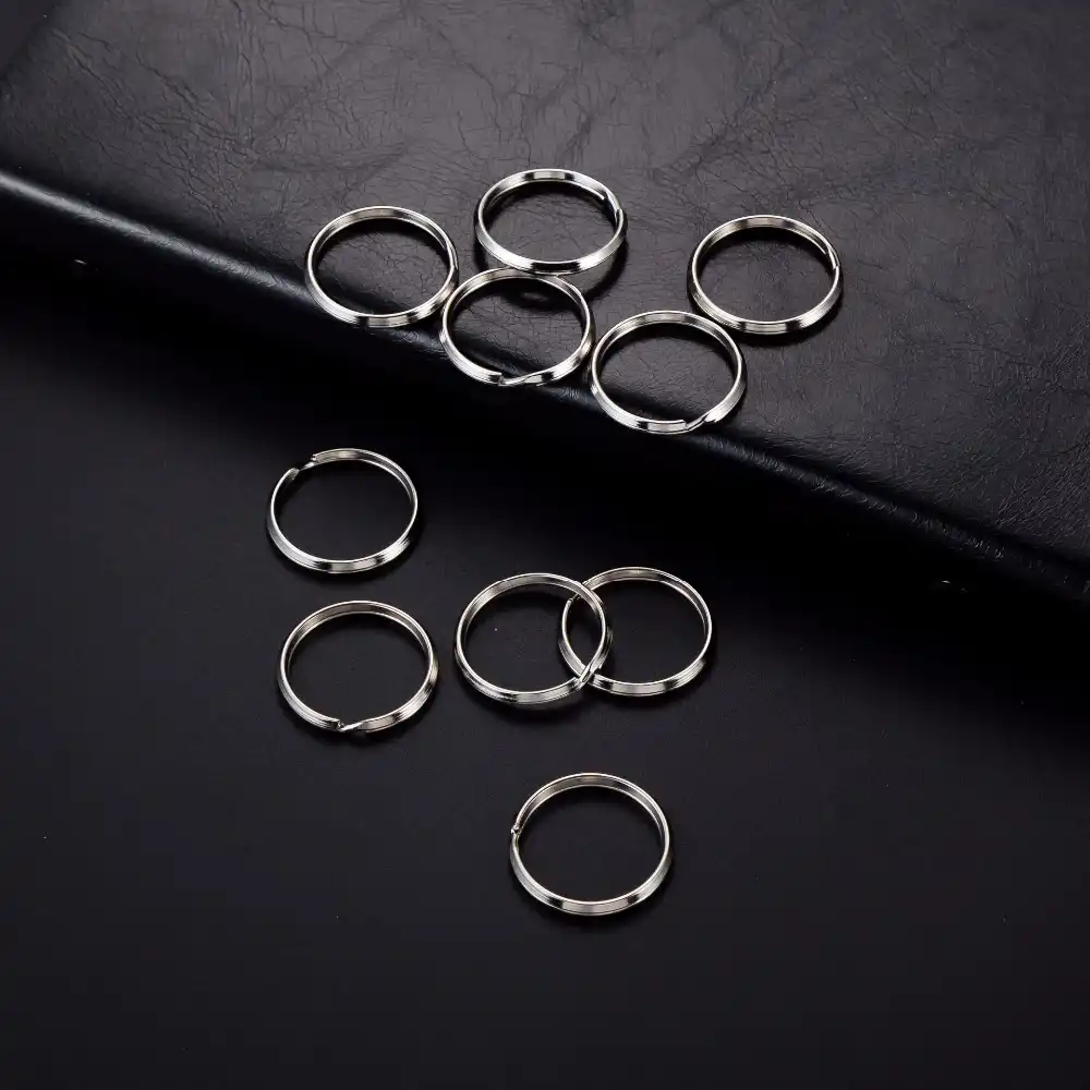 rings 25mm 28mm 30mm large circle round keyring for diy keychain