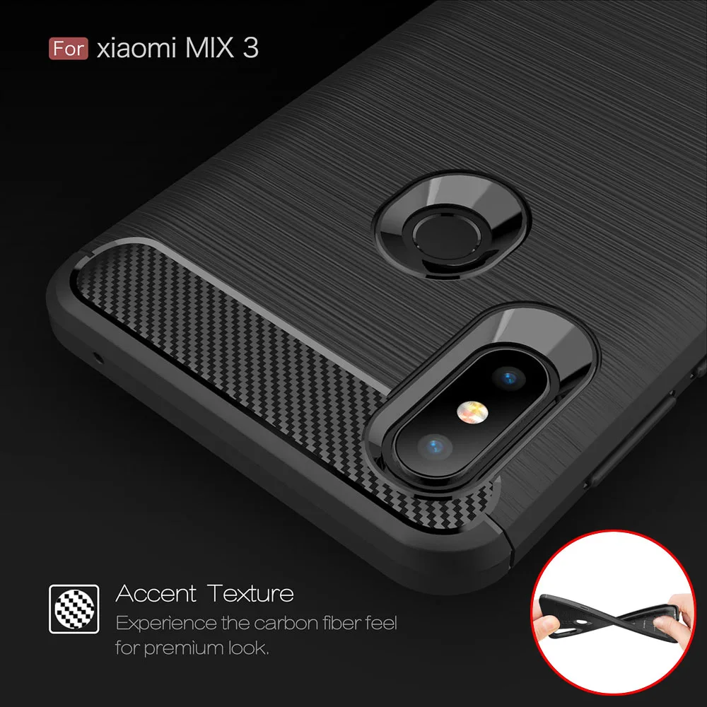 Чехол из углеродного волокна 6.39для Xiaomi Mi Mix 3 чехол для Mimix Mix3 Mimix3 задняя крышка
