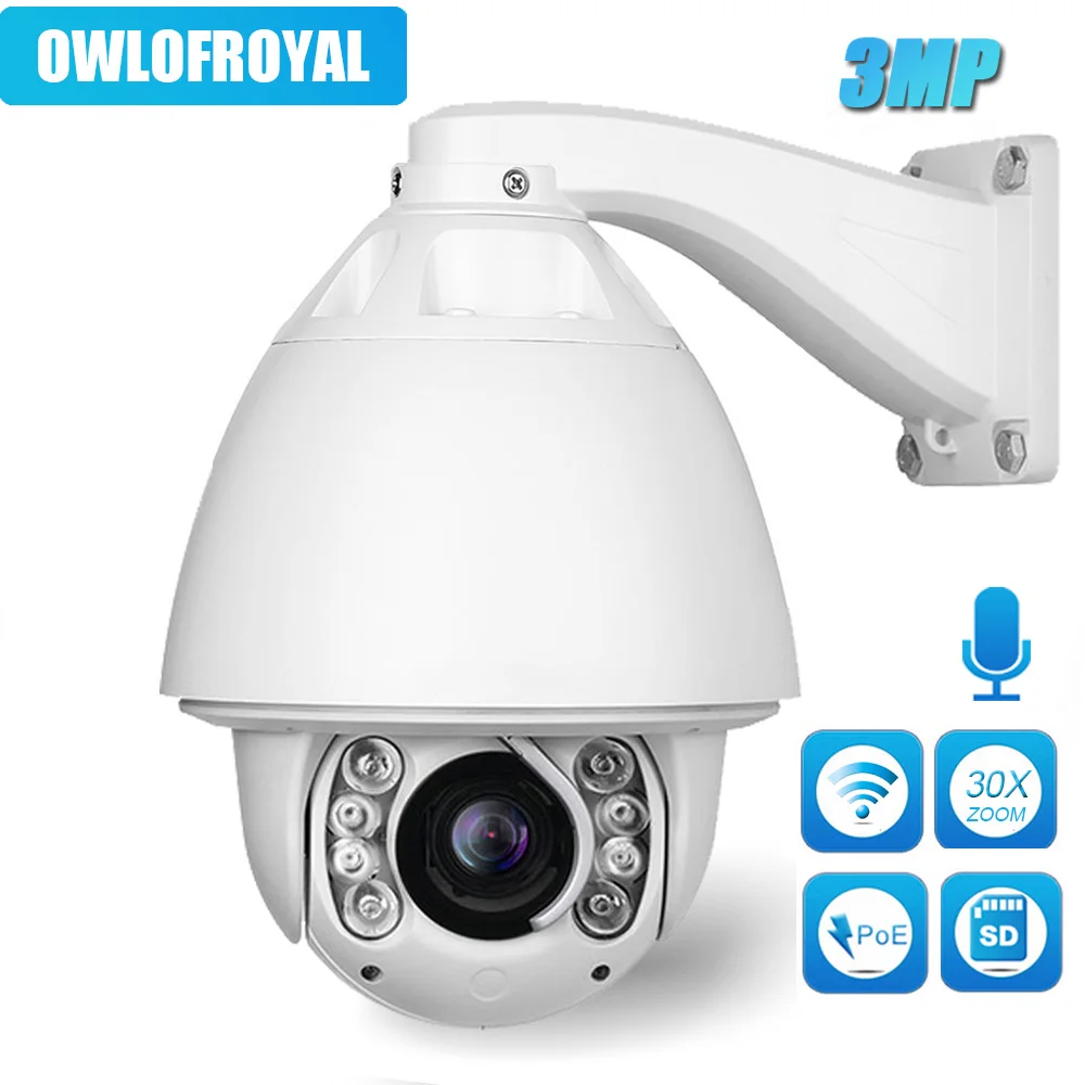 

IMPORX IP Camera Outdoor 3MP 30X ZOOM Waterproof Wifi HD CCTV Camera H.265 IR-CUT IR 150M P2P Onvif Auto Tracking Pan Camera