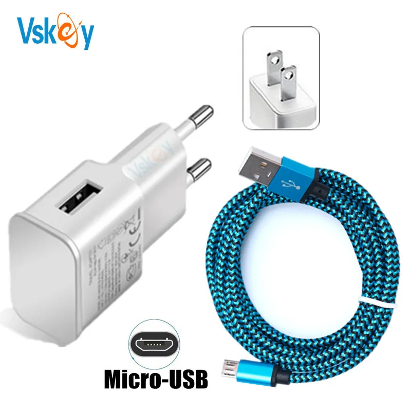 VSKEY 2-in-1 USB Charger For LG G2 G3 G4 K4 K5 K7 K8 K10 2017 X Power V10 LG Stylus 2/3 Charging Nylon Micro USB Sync Data Cable
VSKEY 2-in-1 USB Charger For LG G2 G3 G4 K4 K5 K7 K8 K10 2017 X Power V10 LG Stylus 2/3 Charging Nylon Micro USB Sync Data Cable