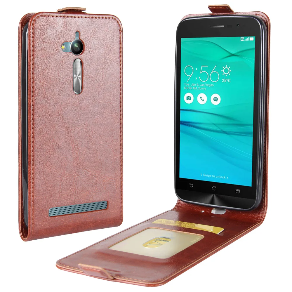 Чехол для телефона ASUS ZenFone V Live V500KL откидная задняя крышка из искусственной кожи