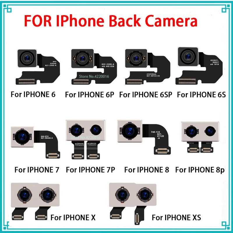 Original Back Camera for iphone 6 6 Plus 6S 6S Plus 7 7 Plus 8 8 Plus X XS Rear Camera with Flash Module Sensor Flex Cable
Original Back Camera for iphone 6 6 Plus 6S 6S Plus 7 7 Plus 8 8 Plus X XS Rear Camera with Flash Module Sensor Flex Cable