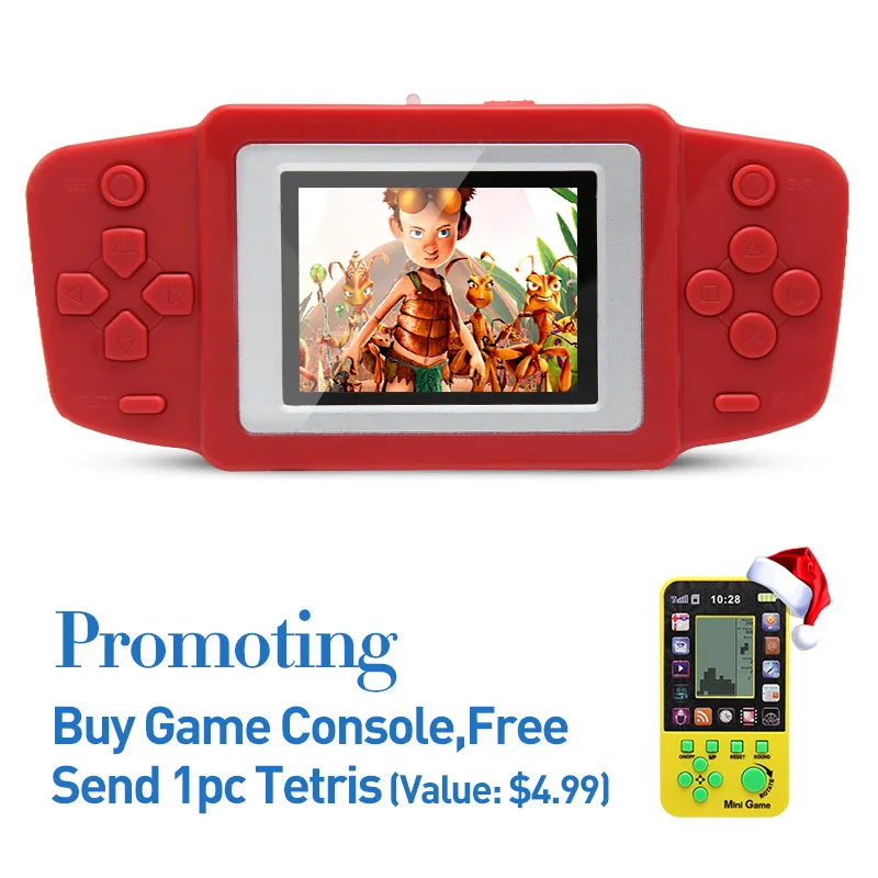 2.5 Inch Retro Game Handheld Player Built In 269 Classic Games Video Game Console Portable Game Console for Children
2.5 Inch Retro Game Handheld Player Built In 269 Classic Games Video Game Console Portable Game Console for Children