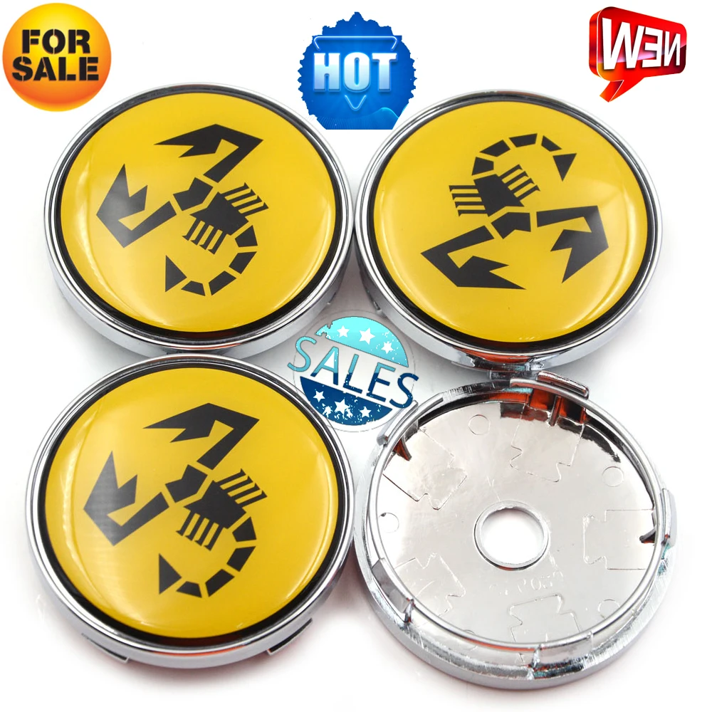 4pc Scorpion Yellow Abarth Sliver Car Emblem Logo Wheel Center Hub Cap 60mm Wheel Badge Covers for Fiat Abarth 500 595 500 x
4pc Scorpion Yellow Abarth Sliver Car Emblem Logo Wheel Center Hub Cap 60mm Wheel Badge Covers for Fiat Abarth 500 595 500 x