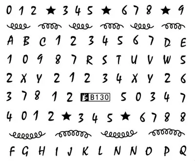 Nail Art Sticker Water Decals 26 English Letter Number Design Decoration Manicure Nails Slider Stickers Foil Wraps Pegatinas
Nail Art Sticker Water Decals 26 English Letter Number Design Decoration Manicure Nails Slider Stickers Foil Wraps Pegatinas