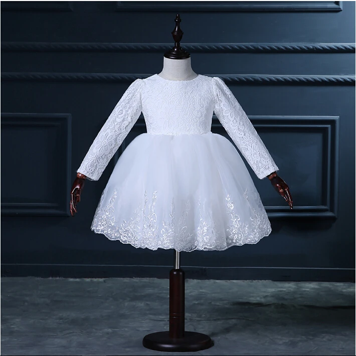 2016 New Flower Girl Dresses Long Sleeves Party Pageant Communion Dress Little Girls Kids/Children Princess Dress for Wedding
2016 New Flower Girl Dresses Long Sleeves Party Pageant Communion Dress Little Girls Kids/Children Princess Dress for Wedding