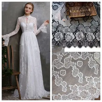 GLace 3M/Lot White Black French Eyelash Lace Fabric Diy Exquisite Lace Embroidery Clothes Wedding Dress AccessoriesTX723
GLace 3M/Lot White Black French Eyelash Lace Fabric Diy Exquisite Lace Embroidery Clothes Wedding Dress AccessoriesTX723