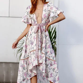 Saida De Praia Feminino 2019 Summer Elegant Female Dresses V Neck Floral Boho Dress Plus Size Ladies Beach Dress Long Womens
Saida De Praia Feminino 2019 Summer Elegant Female Dresses V Neck Floral Boho Dress Plus Size Ladies Beach Dress Long Womens