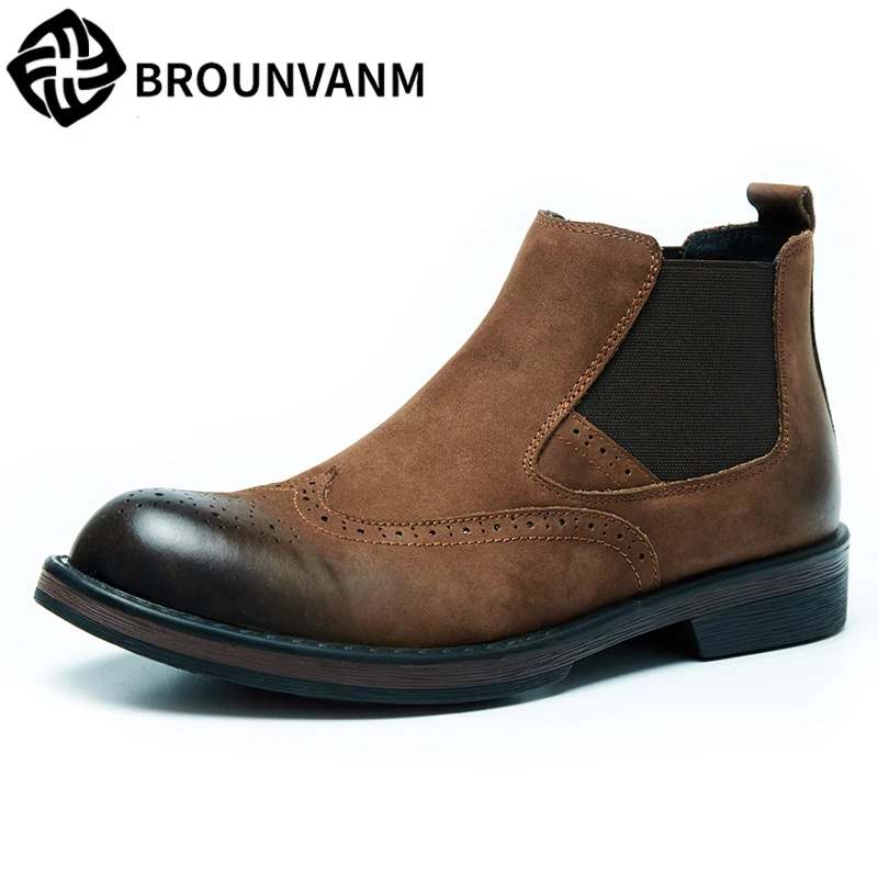 Low Martin boots men autumn winter British retro bullock Chelsea boots Genuine Leather mens boots chelsea fashion shoes cowhide
Low Martin boots men autumn winter British retro bullock Chelsea boots Genuine Leather mens boots chelsea fashion shoes cowhide