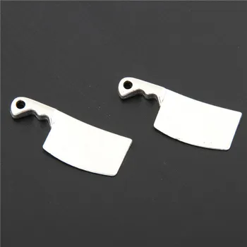 40pcs Zinc Alloy Silver Color Chef Cleaver Charms Kitchen Knife Pendants For DIY Bangle Bracelet Findings A2895
40pcs Zinc Alloy Silver Color Chef Cleaver Charms Kitchen Knife Pendants For DIY Bangle Bracelet Findings A2895