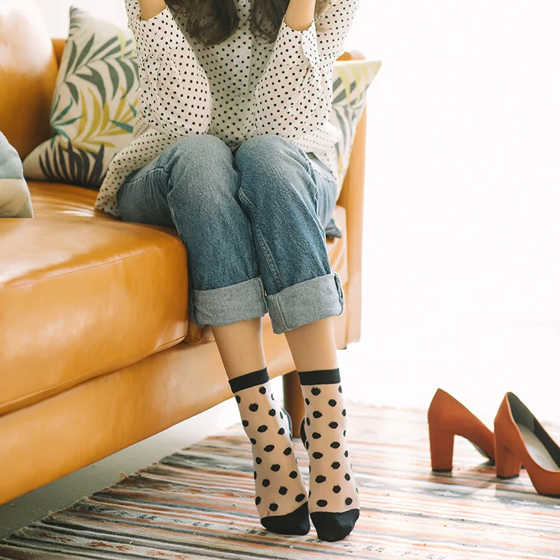 Women Socks 1 Pair 2019 Spring New Color Women Fashion Short Dots Socks For Women Breathbale Transparent Korean Style
Women Socks 1 Pair 2019 Spring New Color Women Fashion Short Dots Socks For Women Breathbale Transparent Korean Style