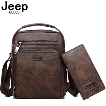 JEEP BULUO Men Leather Shoulder Bag 2 piece set Handbags Business Casual Messenger Bag Crossbody Male Tote Bags High Quality
JEEP BULUO Men Leather Shoulder Bag 2 piece set Handbags Business Casual Messenger Bag Crossbody Male Tote Bags High Quality