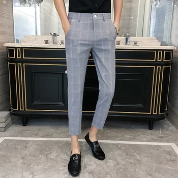 New Business Formal Wear Men Pant Dress Pants Casual Plaid Suit Pants Ankle-Length Pants Men Slim Fit Trousers Male Men Clothes
New Business Formal Wear Men Pant Dress Pants Casual Plaid Suit Pants Ankle-Length Pants Men Slim Fit Trousers Male Men Clothes