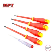 MPT 5 pieces set of VDE insulated screwdrivers household electrical screwdriving tool magnetic tip 1000V safe Free Shipping
MPT 5 pieces set of VDE insulated screwdrivers household electrical screwdriving tool magnetic tip 1000V safe Free Shipping