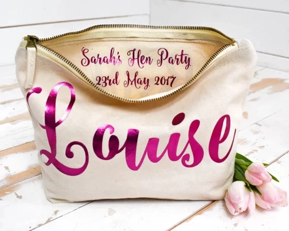 personalized text name wedding birthday gifts bride bridesmaid comestic vanity Bags, Unique Gift for Bridal Party Bags
personalized text name wedding birthday gifts bride bridesmaid comestic vanity Bags, Unique Gift for Bridal Party Bags